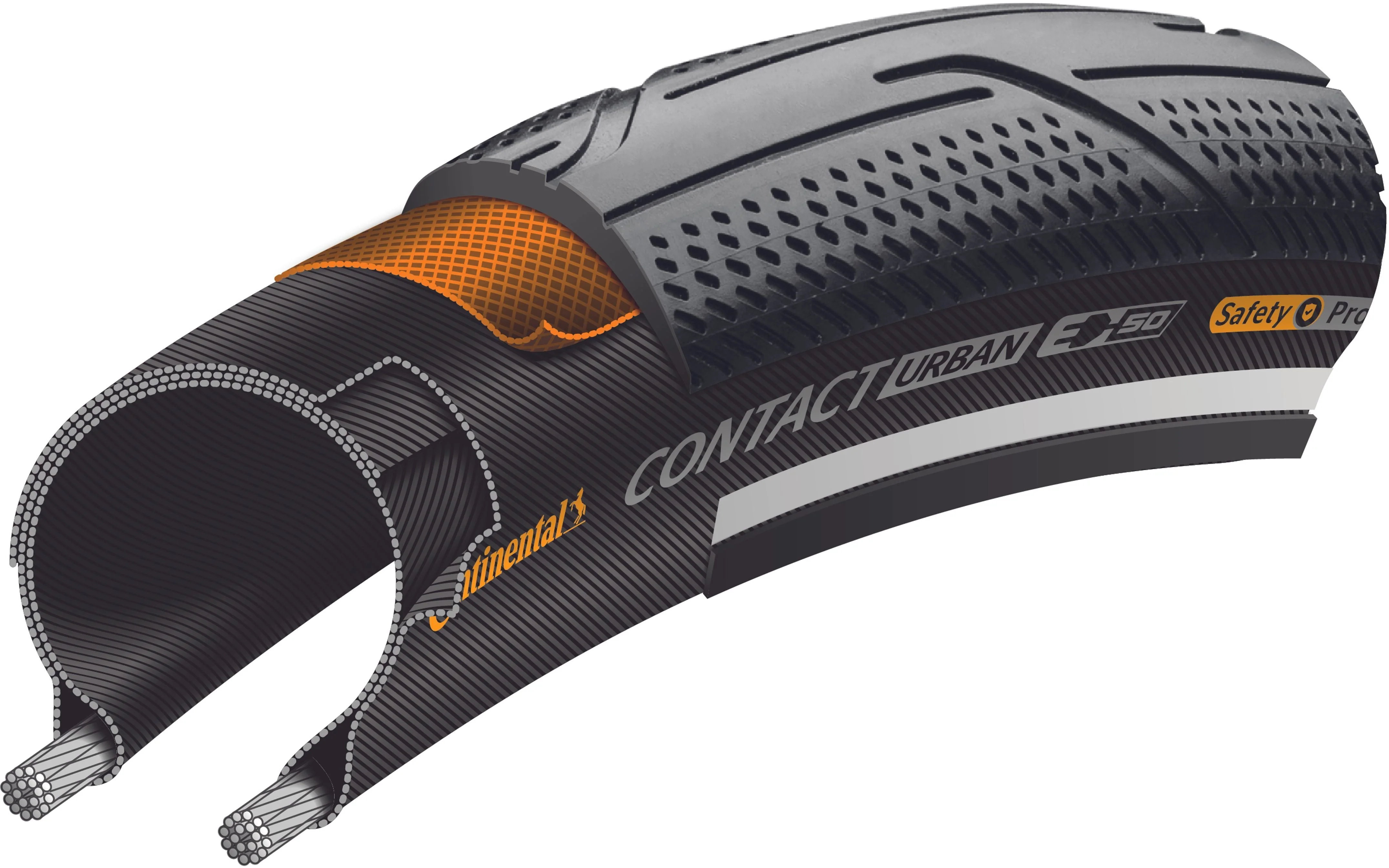 Continental Contact Urban Drahtreifen 20x1.60" Reflex E-50 schwarz - Image 3