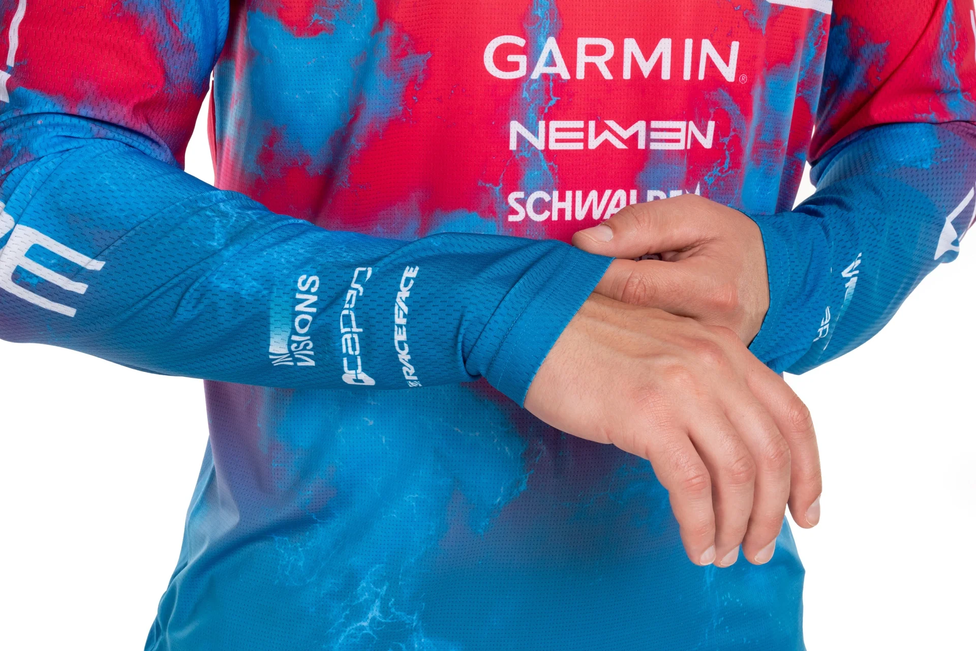 Cube MTB Trikot X Actionteam langarm blue´n´pink´n´orange - Image 5