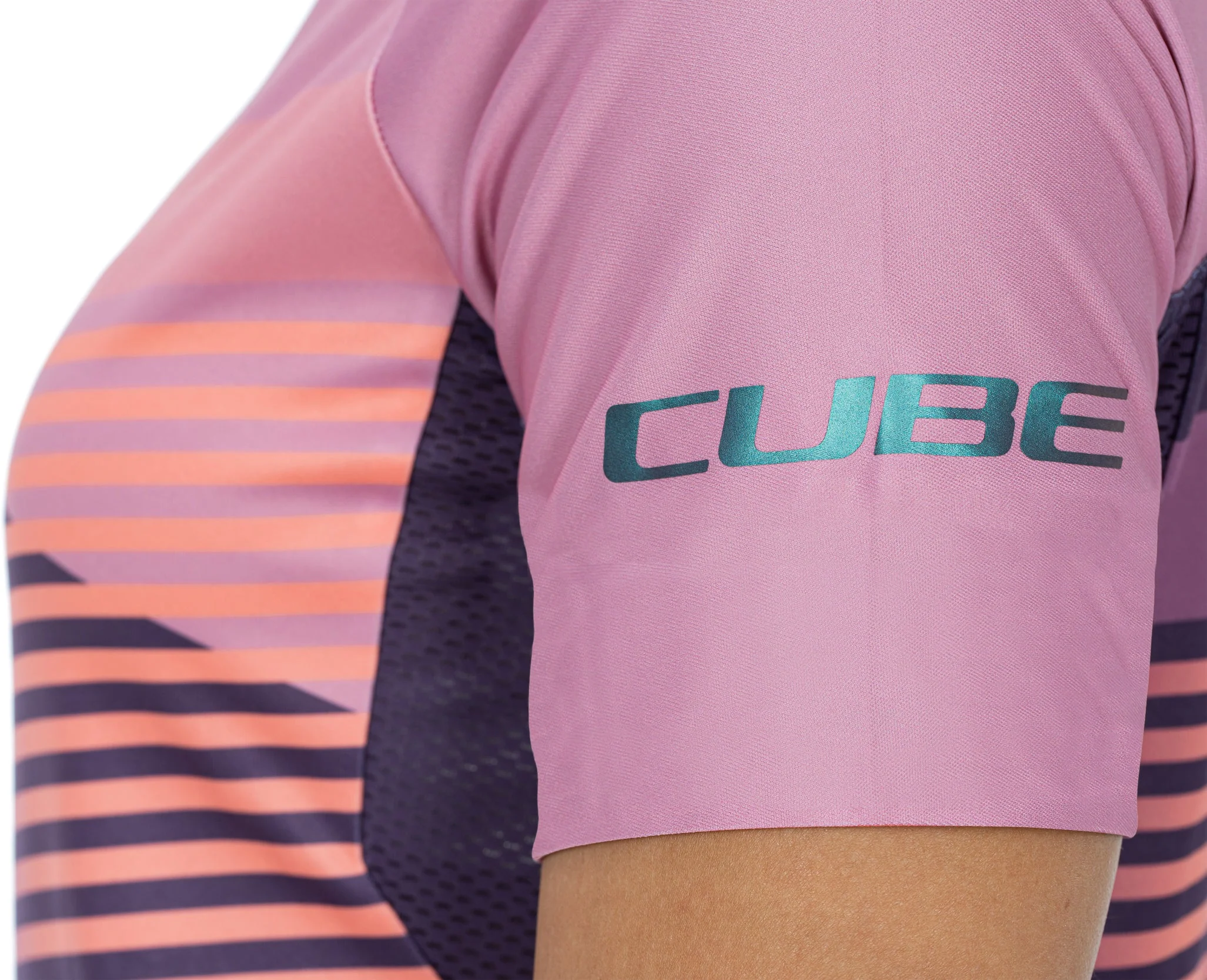 CUBE TEAMLINE WS Rundhalstrikot kurzarm violet´n´rose - Image 5