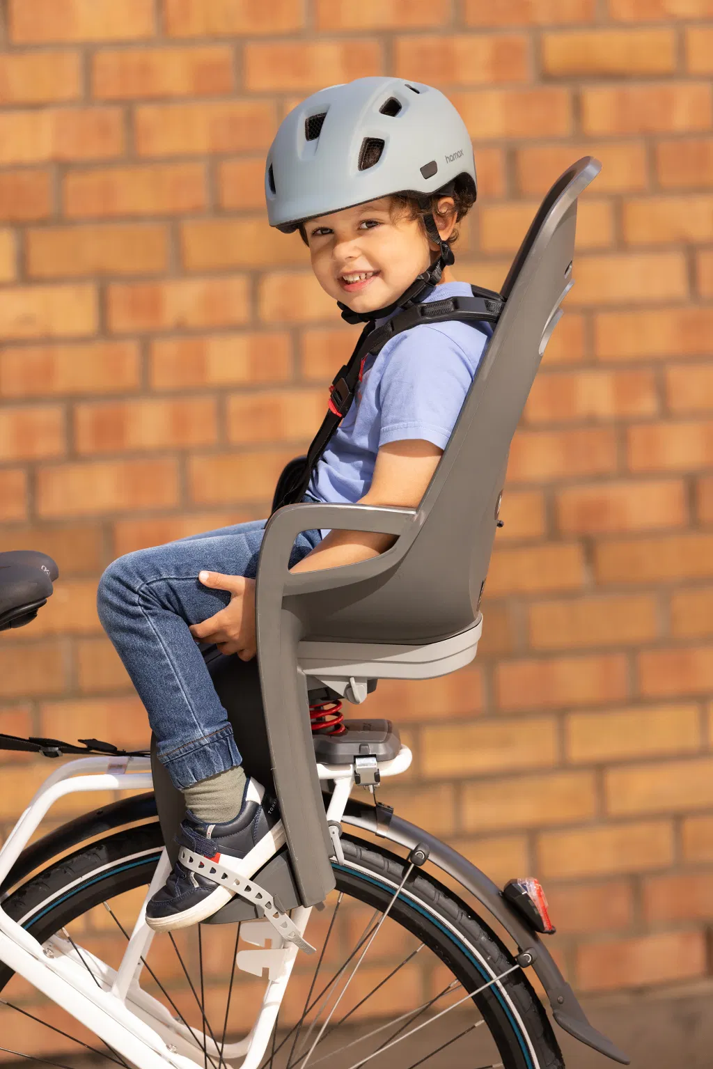 Hamax Zenith Relax Kindersitz Gepäckträgerhalterung grau/schwarz - Image 3