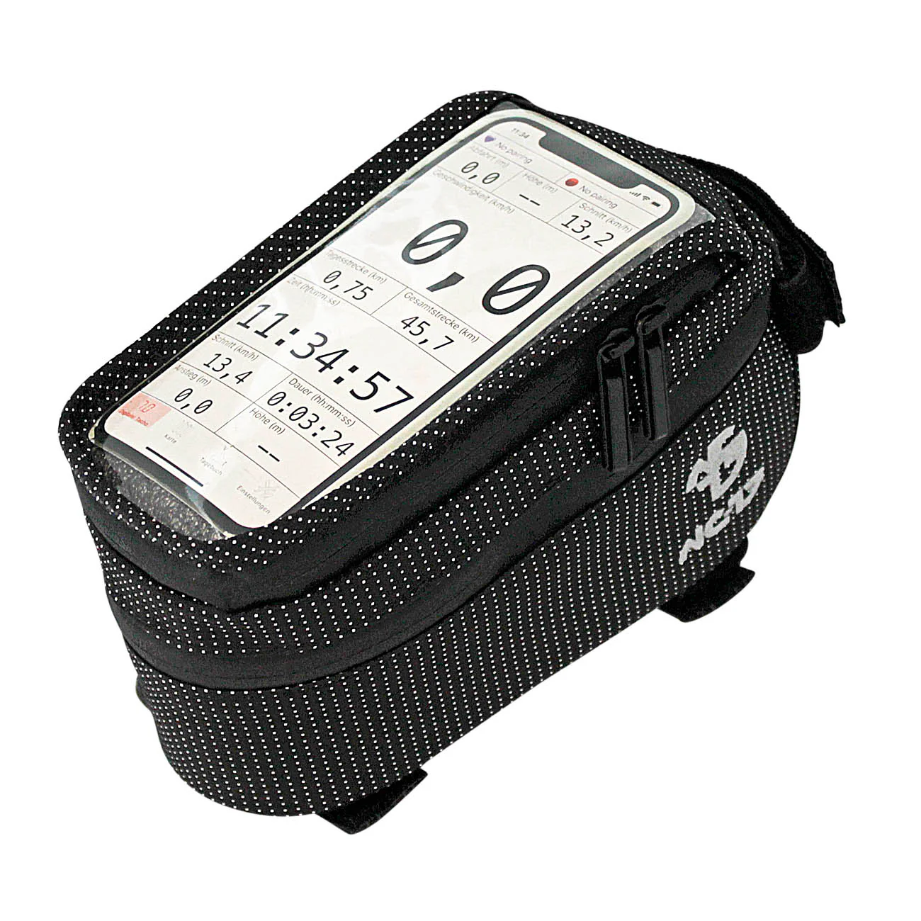 NC-17 Connect Smartphone Tasche für Oberrohr schwarz