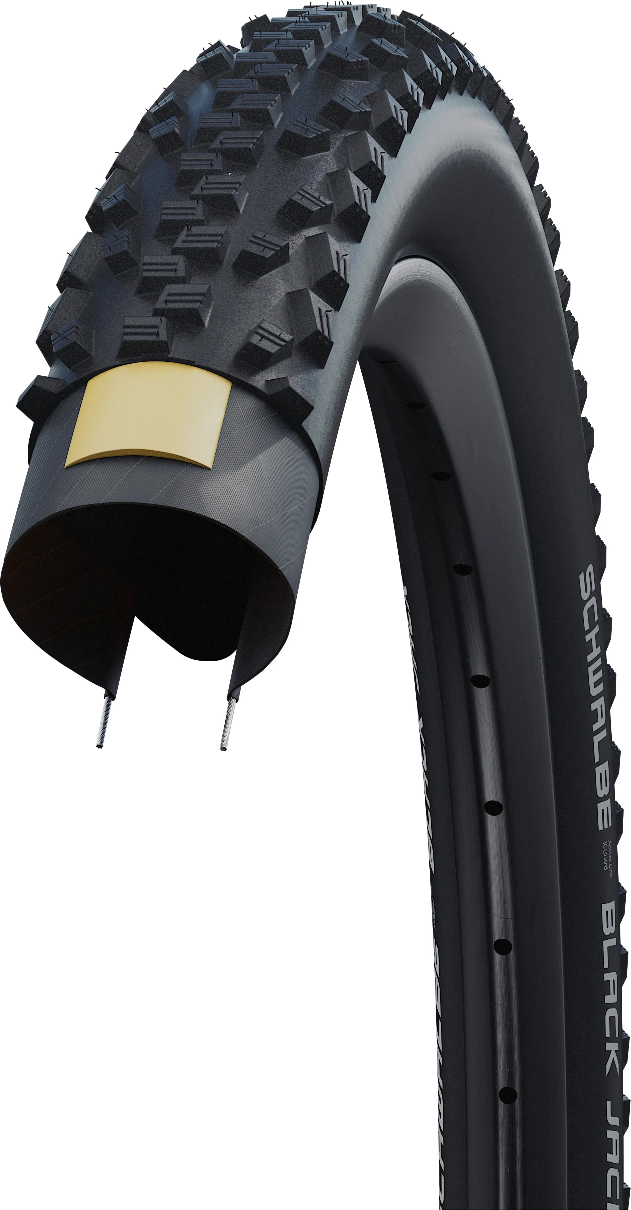 Schwalbe Black Jack Drahtreifen 26x2.00" Active K-Guard SBC - Image 3