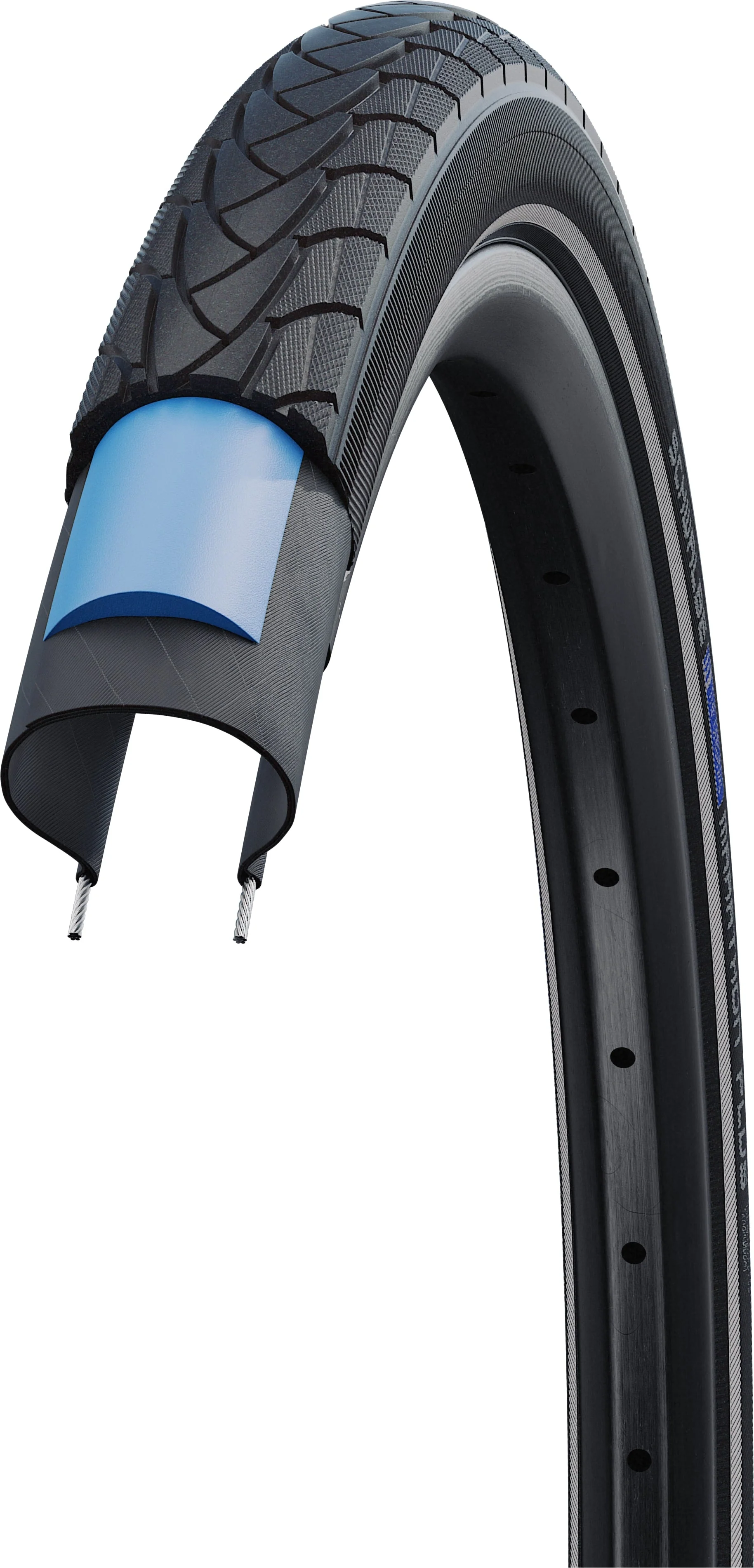 Schwalbe Marathon Plus Drahtreifen SmartGuard Endurance Reflex 28x1.00" schwarz - Image 4