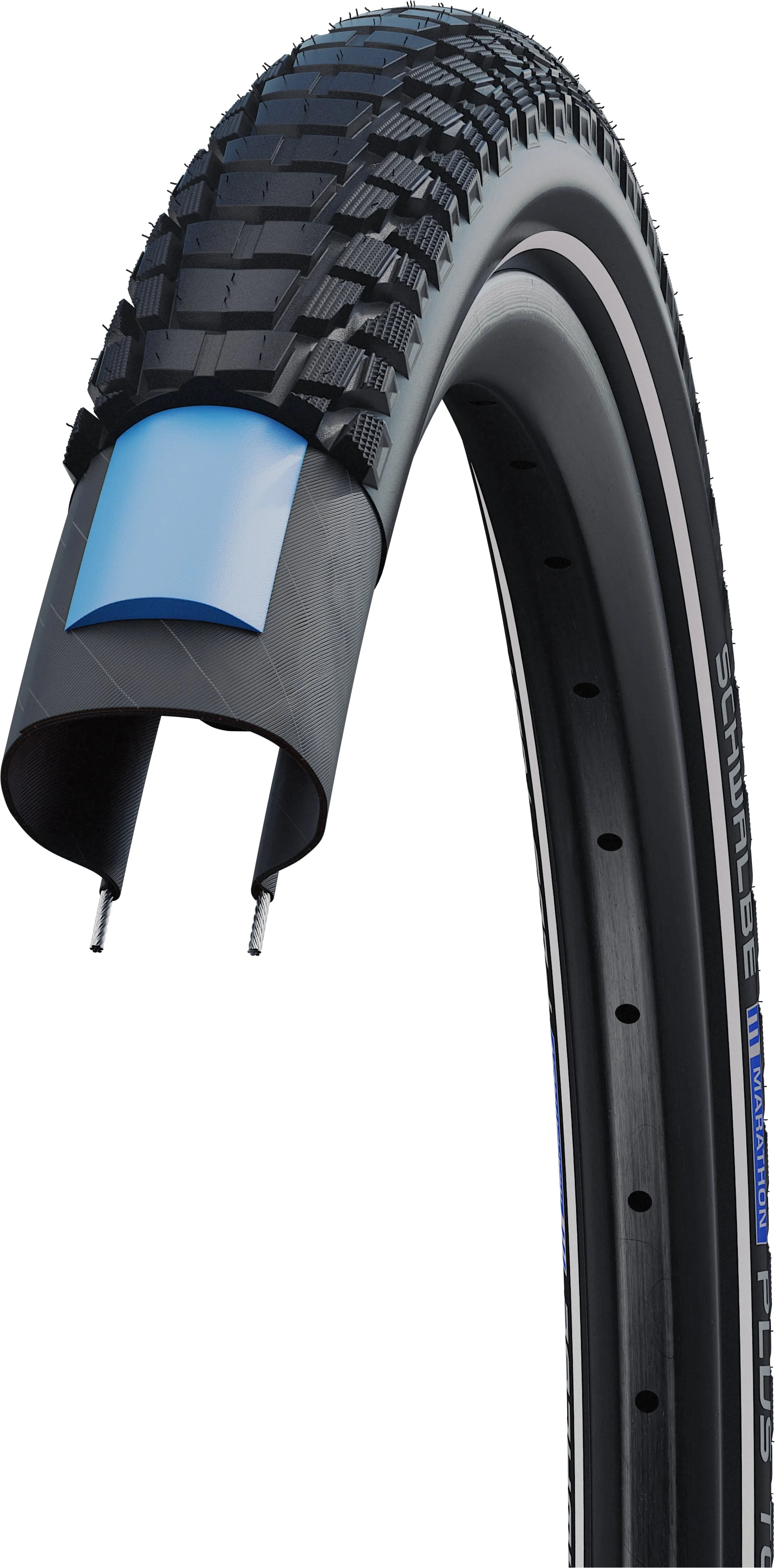 Schwalbe Marathon Plus Tour Drahtreifen 28x1.75" Performance E-50 Addix Reflex SmartGuard - Image 4
