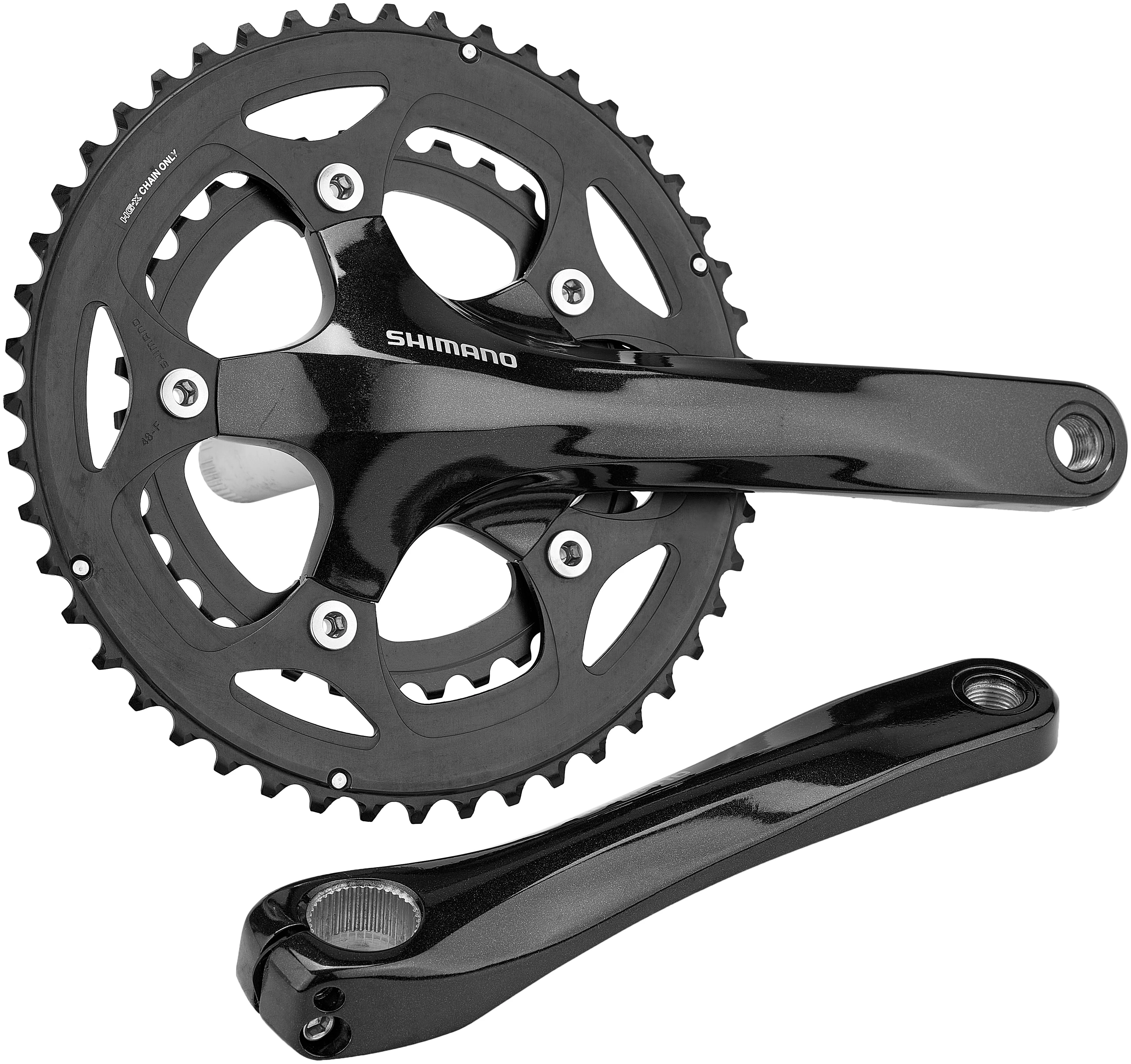 Shimano FC-R460 Kurbelgarnitur Road 2x10-fach 48-34 Zähne schwarz
