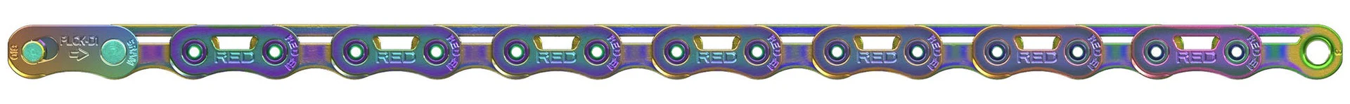 SRAM E1 Flattop Kette w/ PowerLock rainbow
