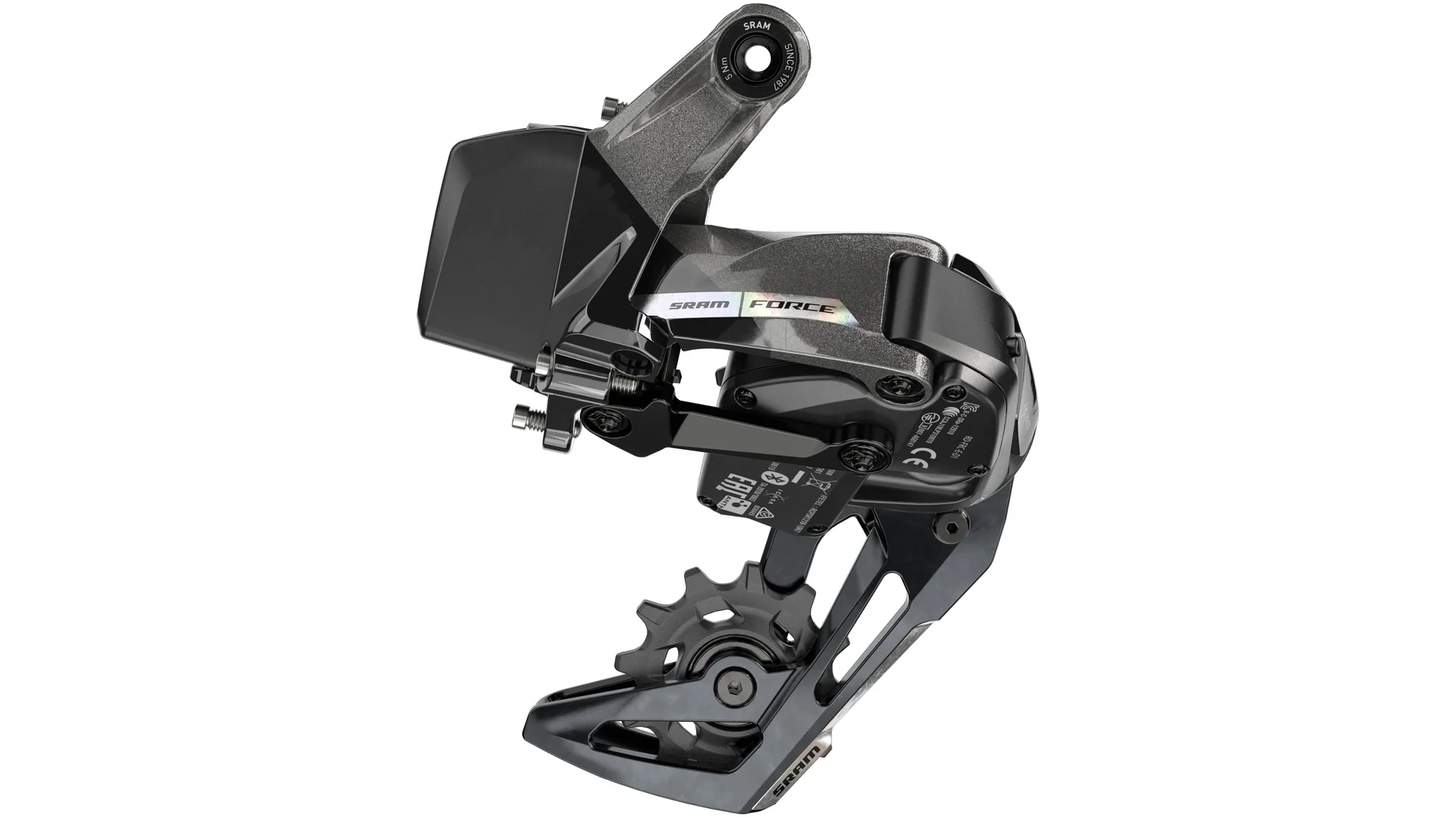 SRAM Force AXS XPLR Schaltwerk 12-fach bis 44T ohne Batterie grau/bunt