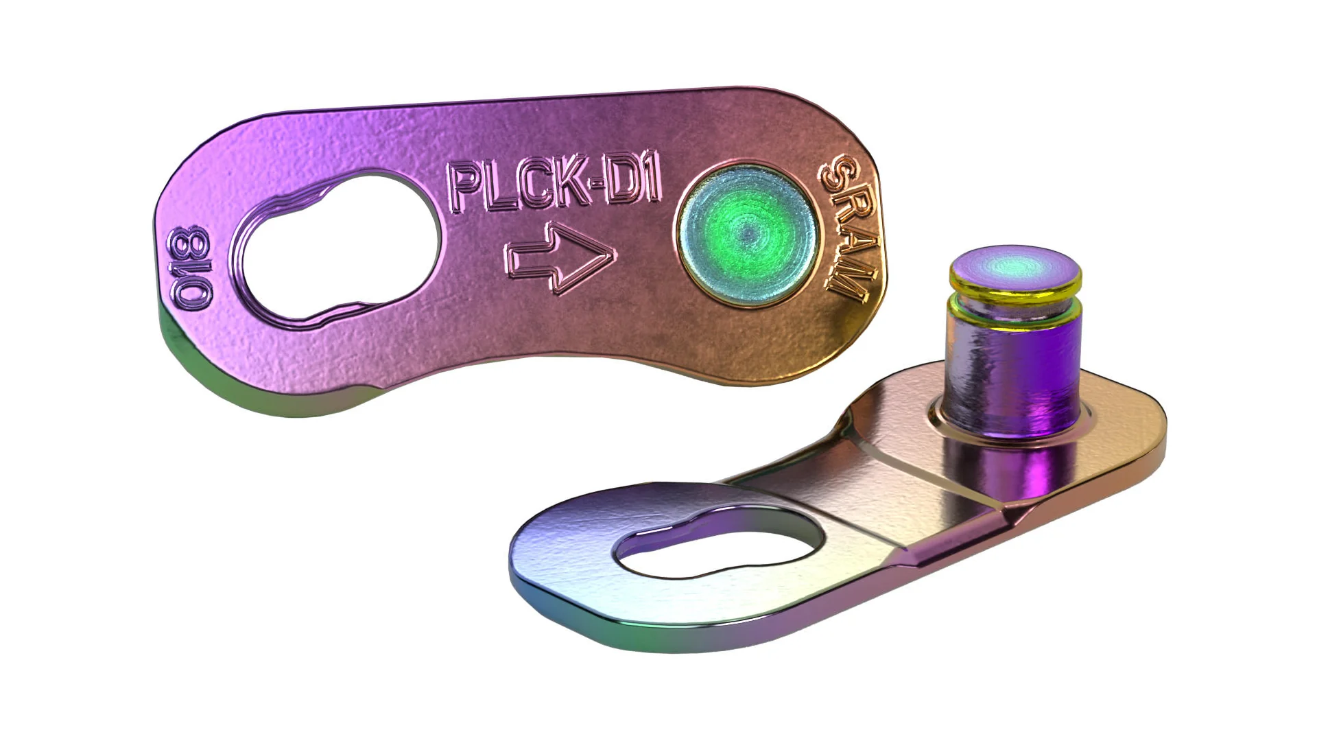 SRAM  PowerLock Flattop Kettenverschluß-Glied 12-speed (4pcs) D1 rainbow
