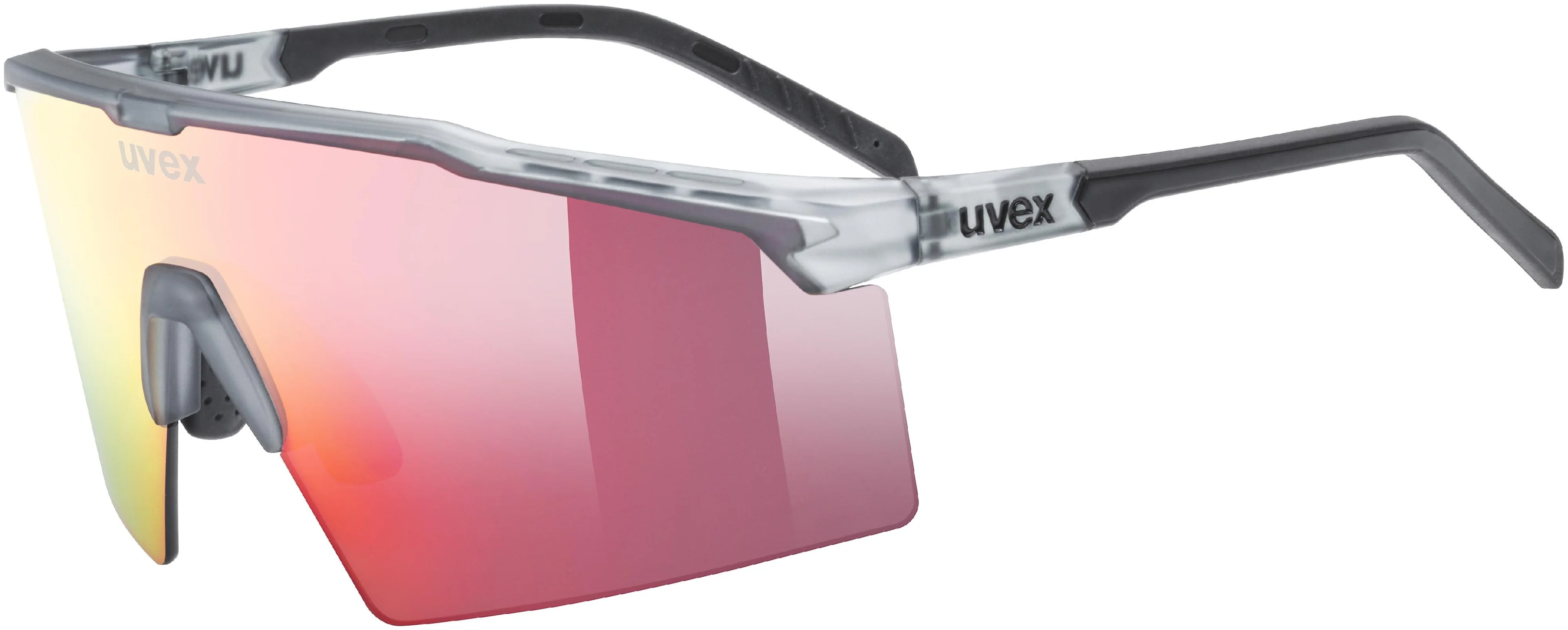 uvex Flowline Radbrille Smoke Mat / Mirror Red