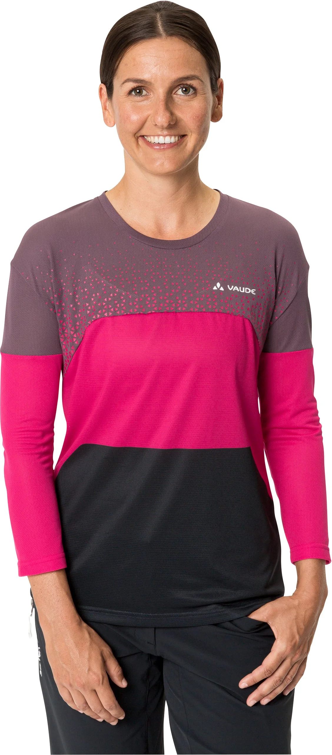 VAUDE Moab V Langarm T-Shirt Damen schwarz - Image 3