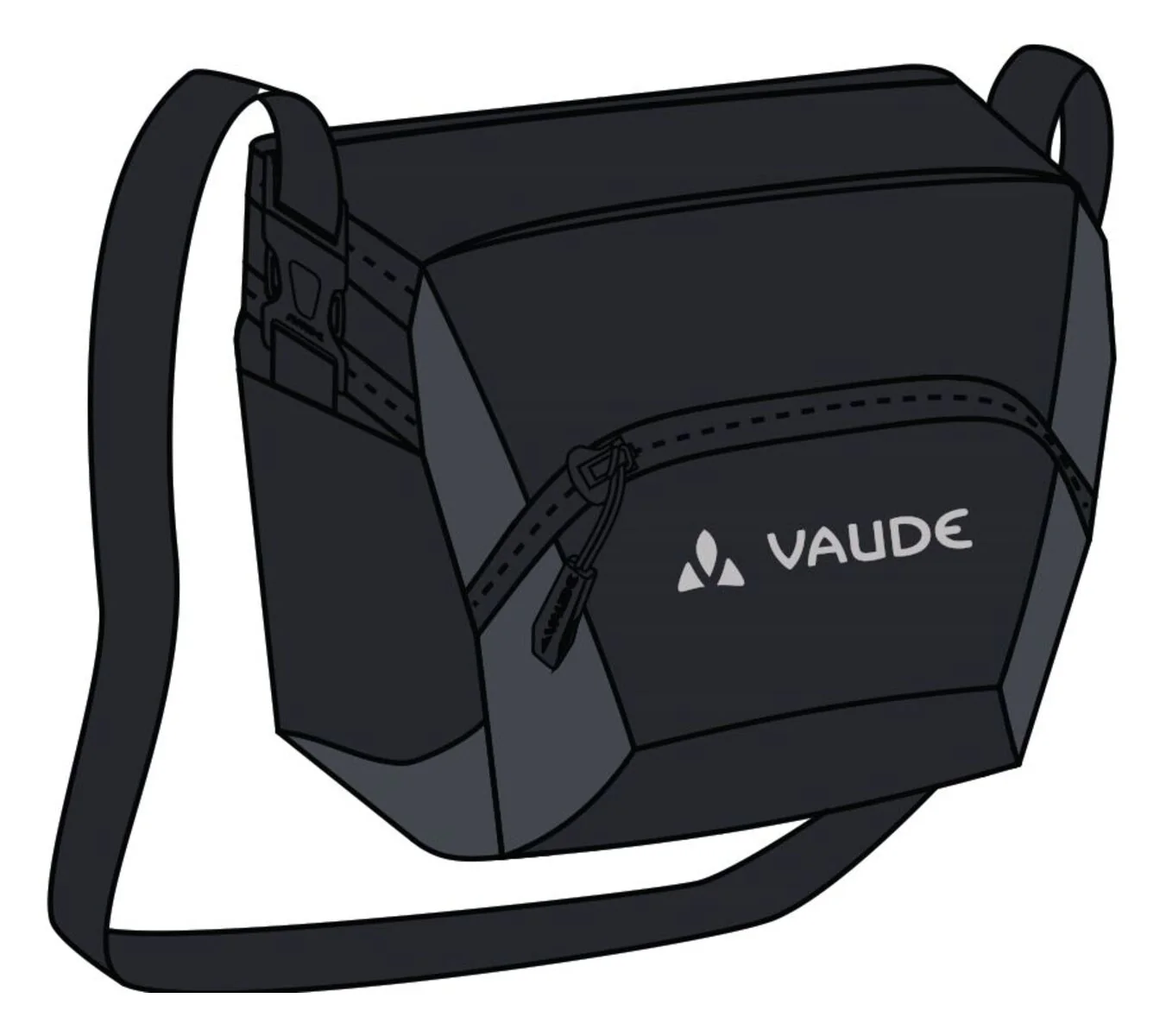 VAUDE OnTour Box L Tasche Klickfix ready schwarz - Image 3